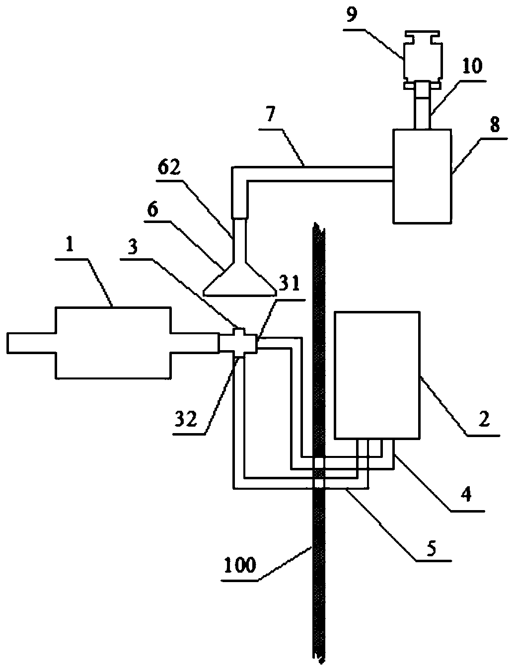 An environmental protection smoke exhaust device applied to a molding machine