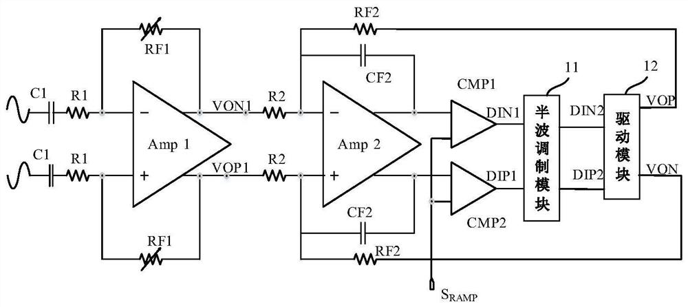 Audio modulation circuit and electronic equipment