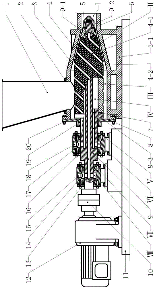 Biomass raw material milling device