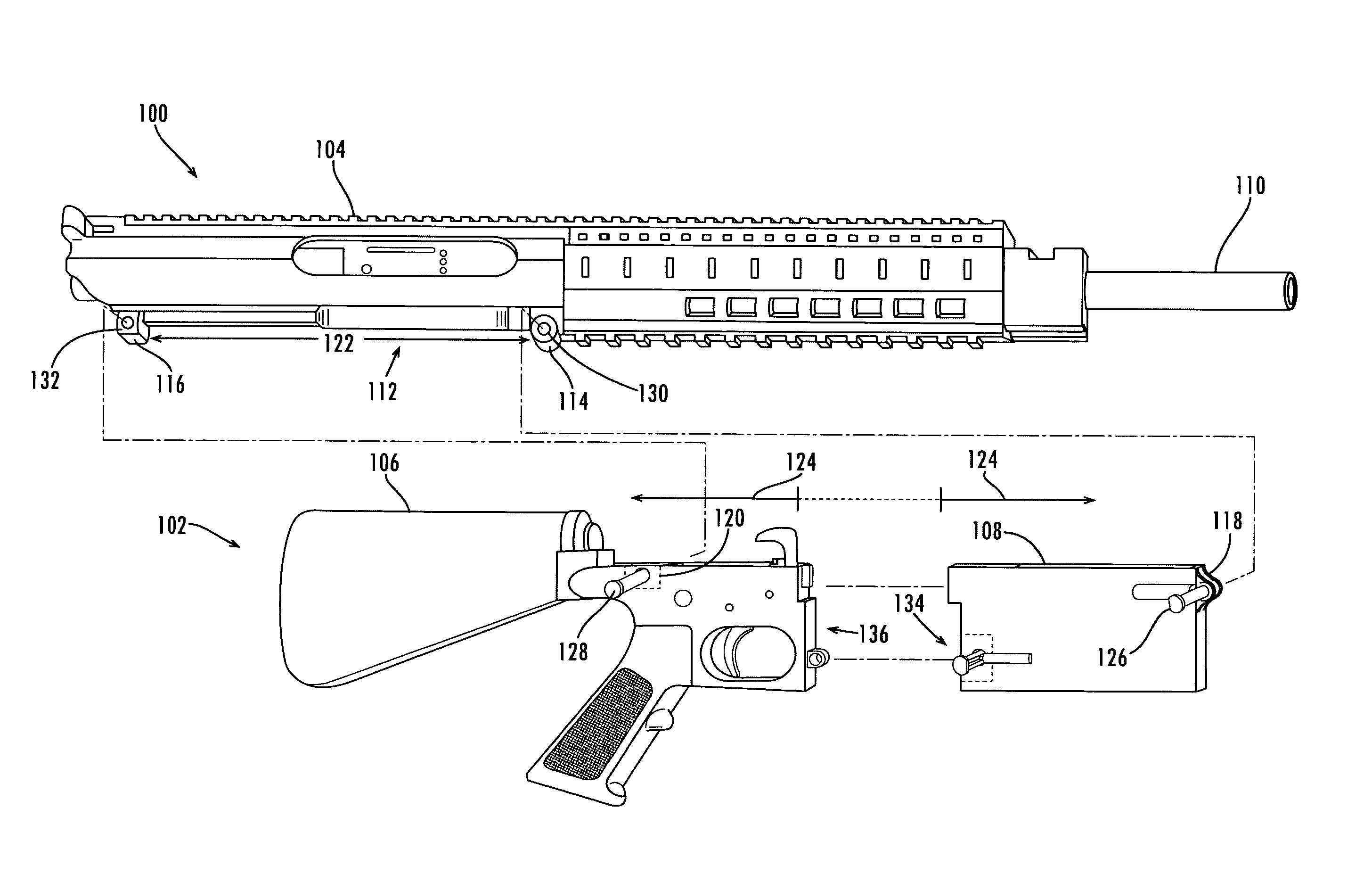 Modular rifle systems and methods