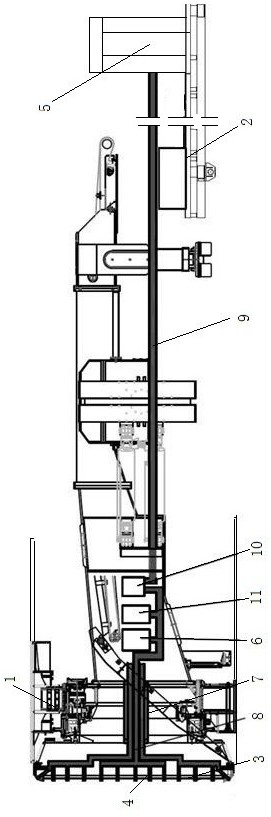 Roadheader equipped with high-pressure water jet-mechanical coupling integrated disc hob