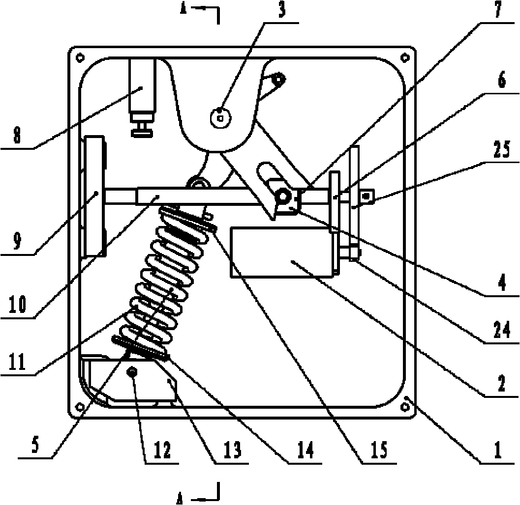 Electric spring operating mechanism