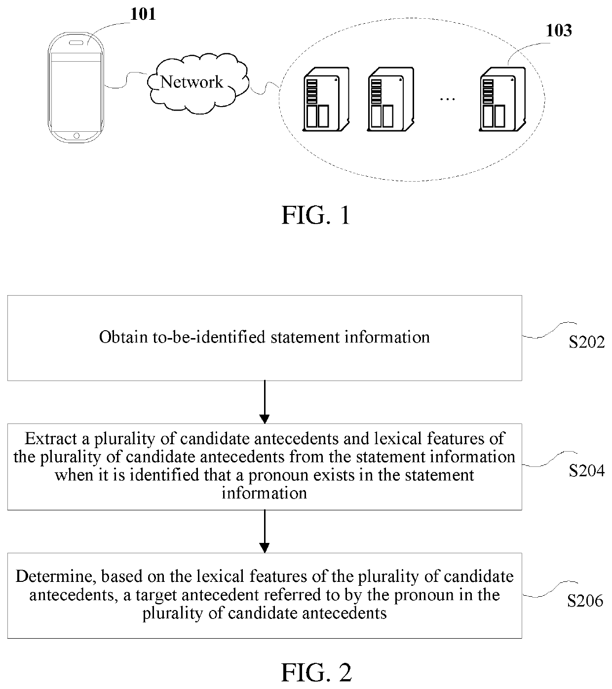 Antecedent determining method and apparatus