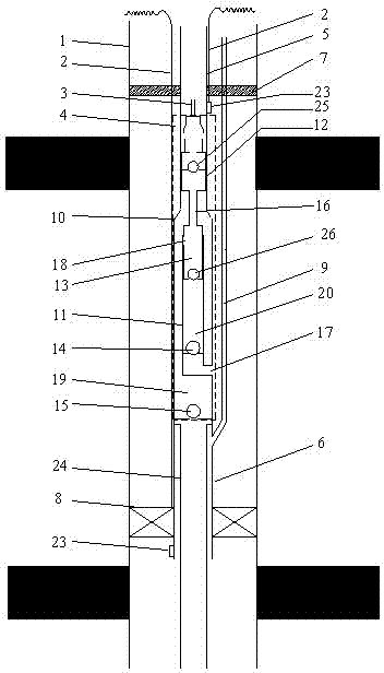 Double-coal-bed layered pressure control device combining coal discharging and coal mining