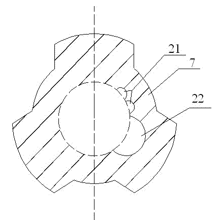 Double-coal-bed layered pressure control device combining coal discharging and coal mining