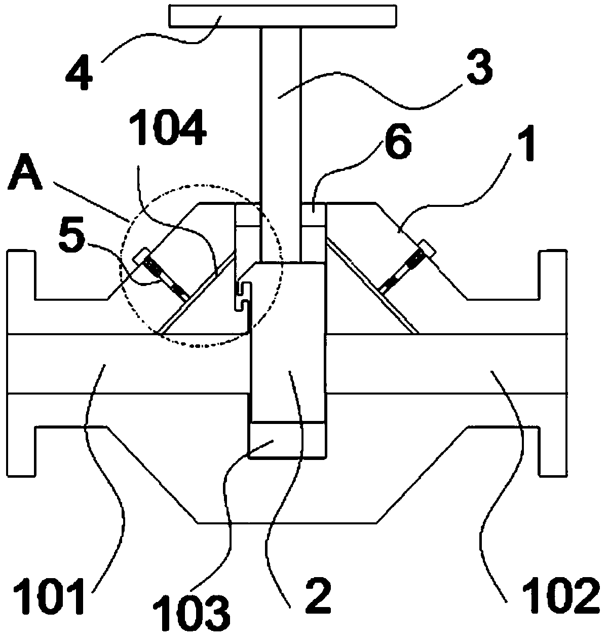 Shut-off valve for natural gas wellhead