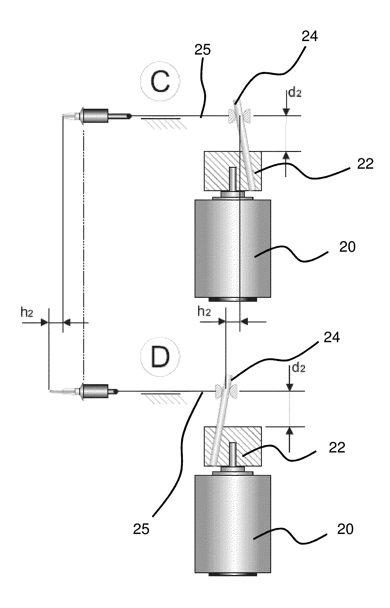 Handheld device for repeated piercing of a human or animal skin and drive module