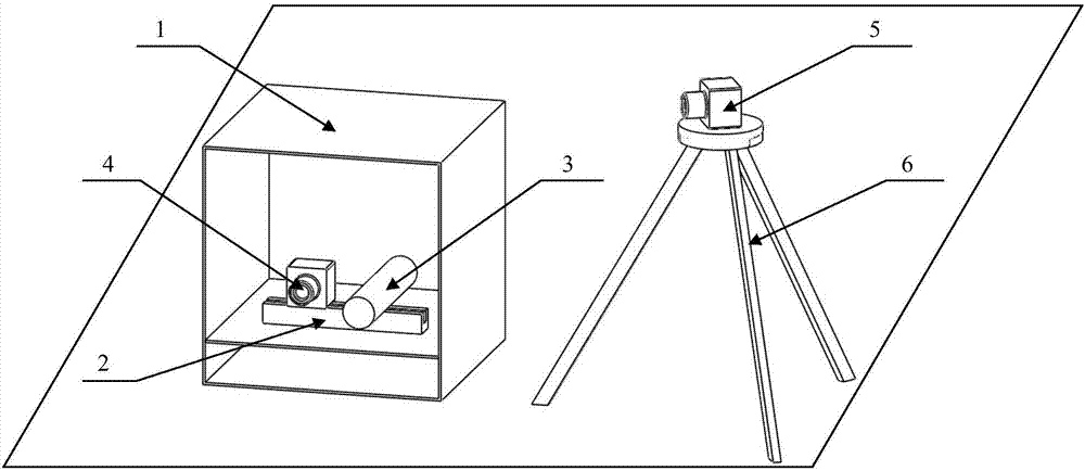 Baseline-distance-variable scanning-type automobile topography detector based on cubical pose datum