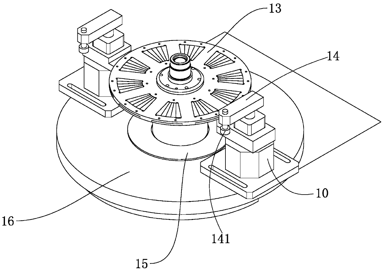 Disc type motor rotor disc vertical de-weight dynamic balancing method and equipment