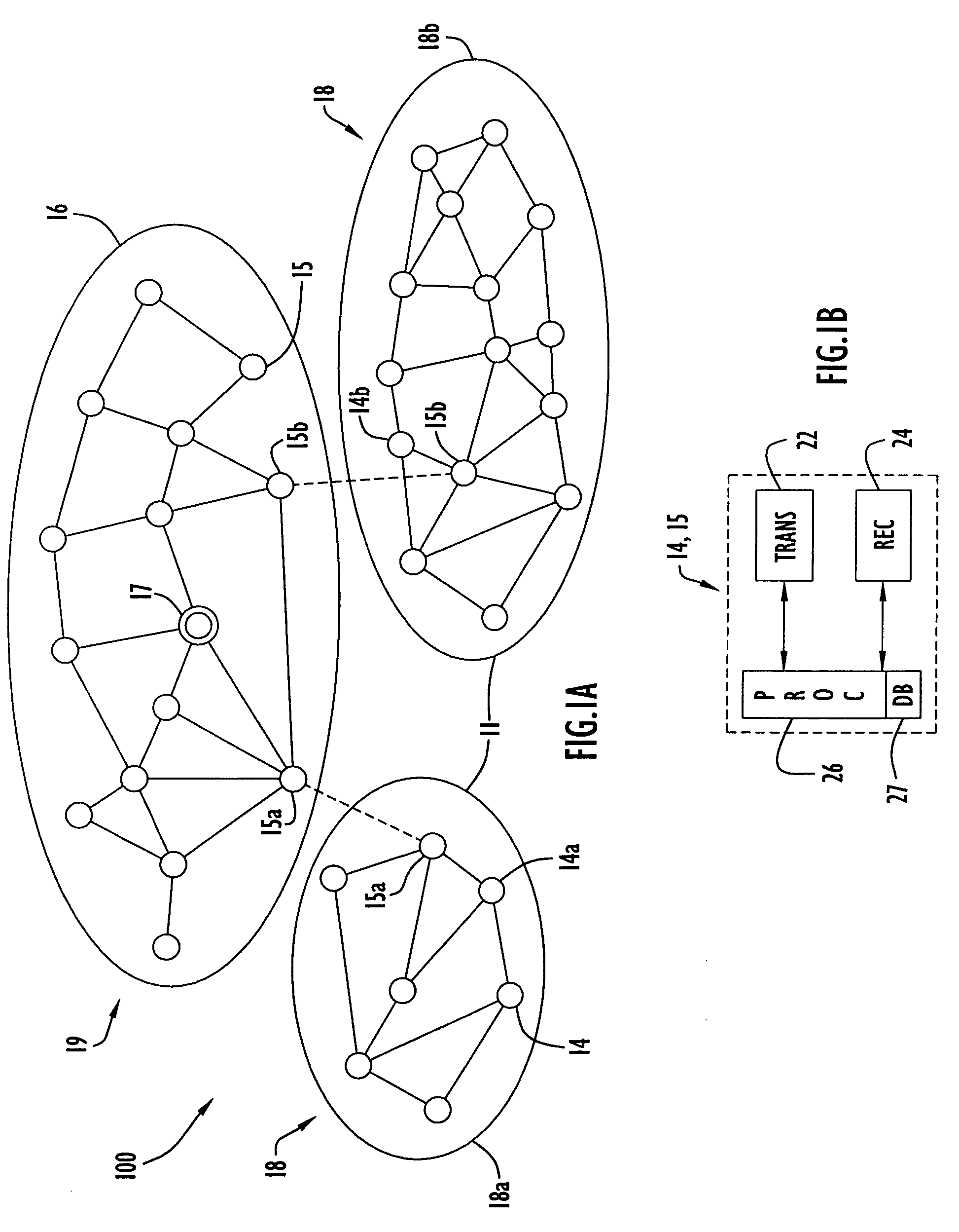 Method and system for efficient network formation and maintenance of node routing databases in a mobile ad-hoc network