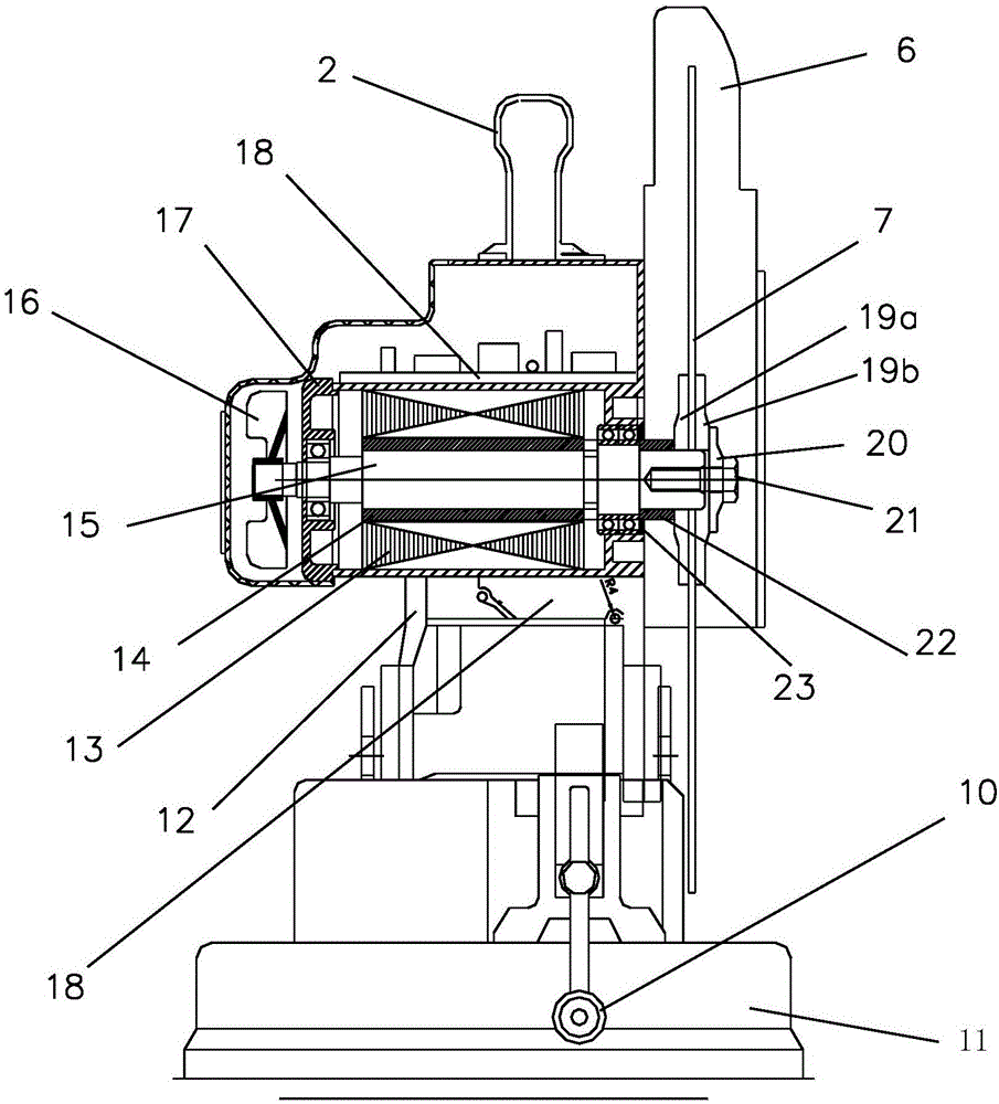 Embedded brushless motor direct-drive cutting machine