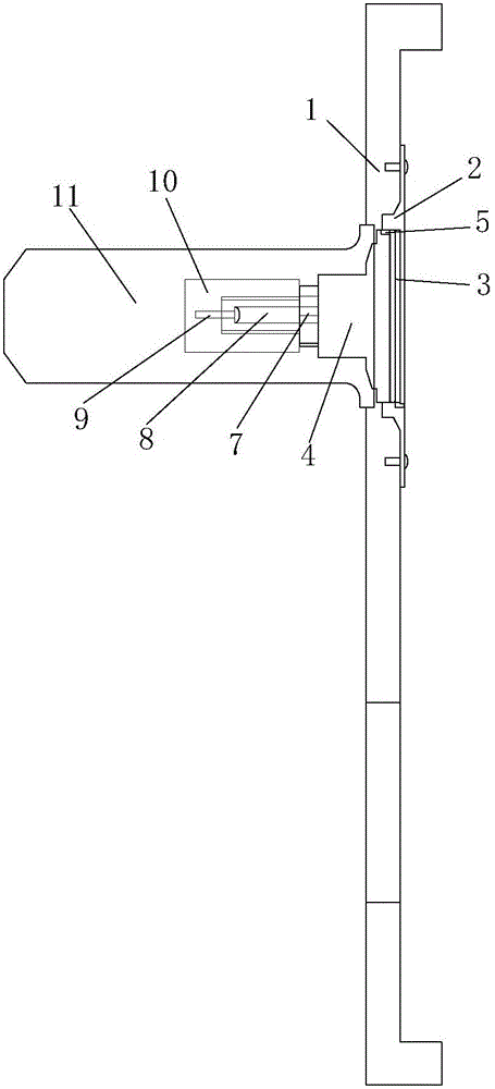 Detachable handle of handle lock