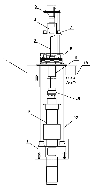 Implanting machine for nuclear power plant reactor king bolt and method for implanting bolt