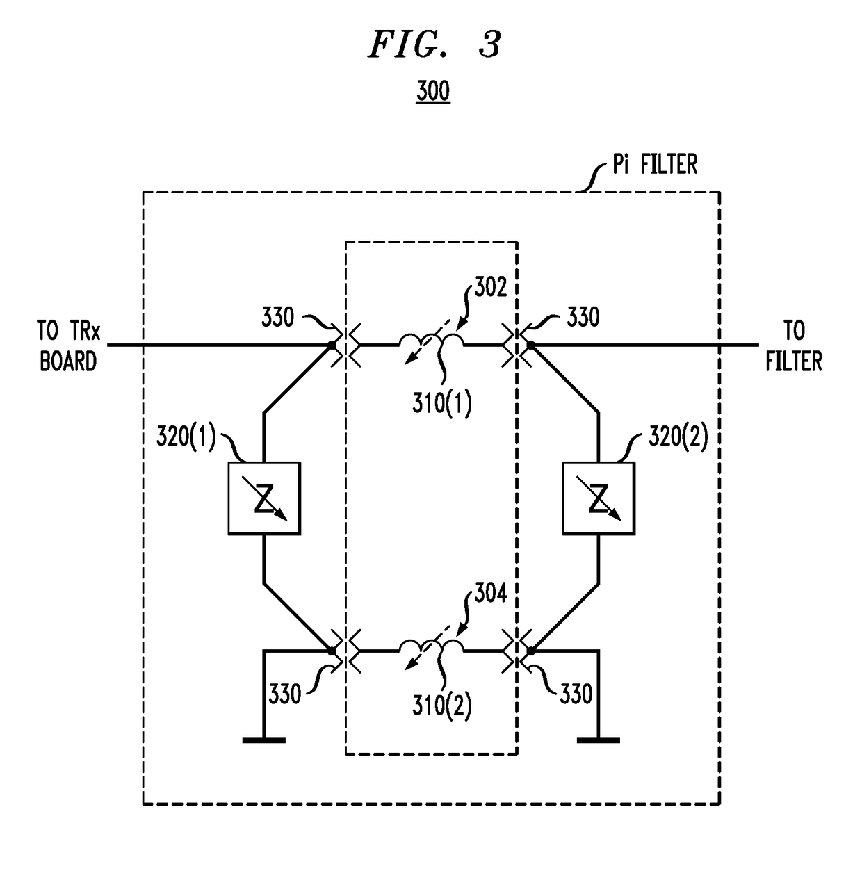 Interconnect element circuitry for RF electronics