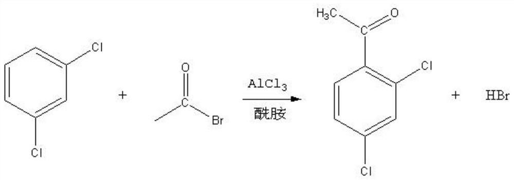 Method for preparing 2,4-dichloroacetophenone