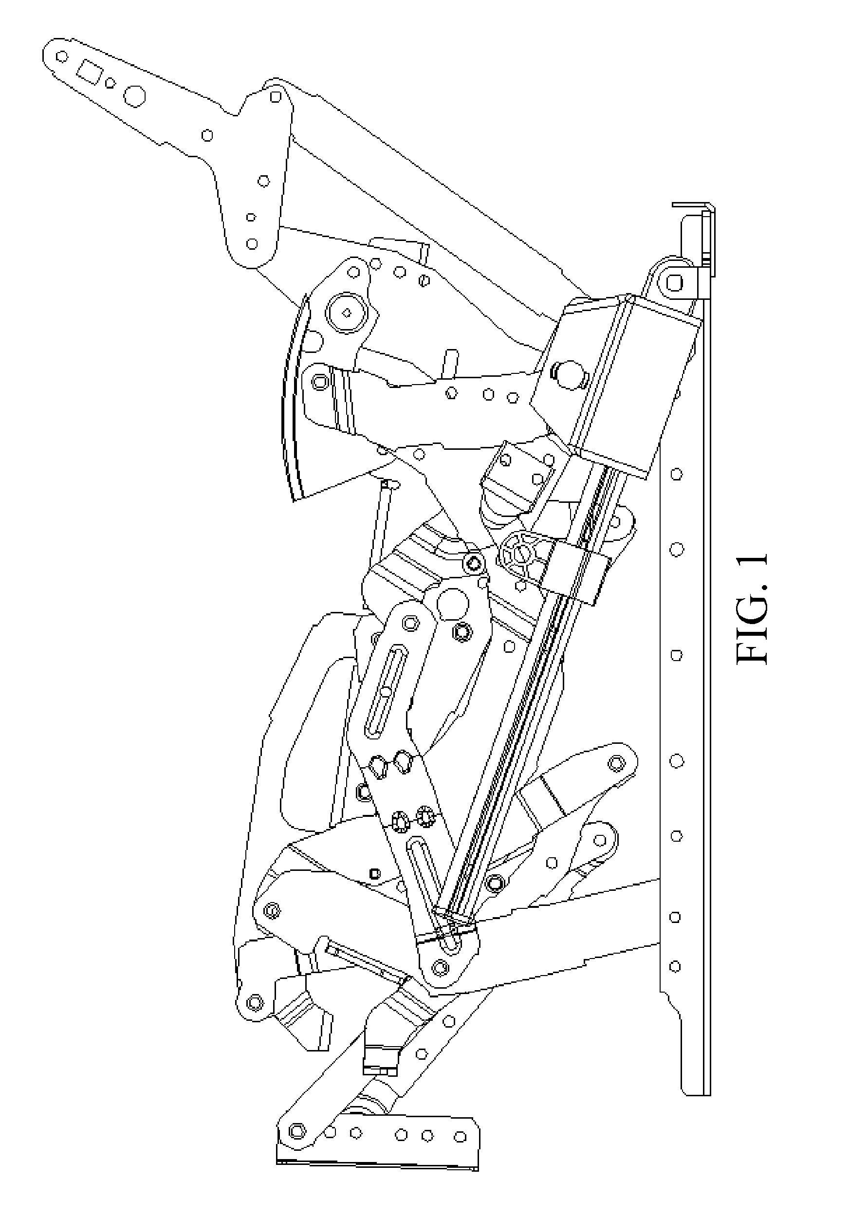 Electric and mechanical stretching apparatus for movable sofa