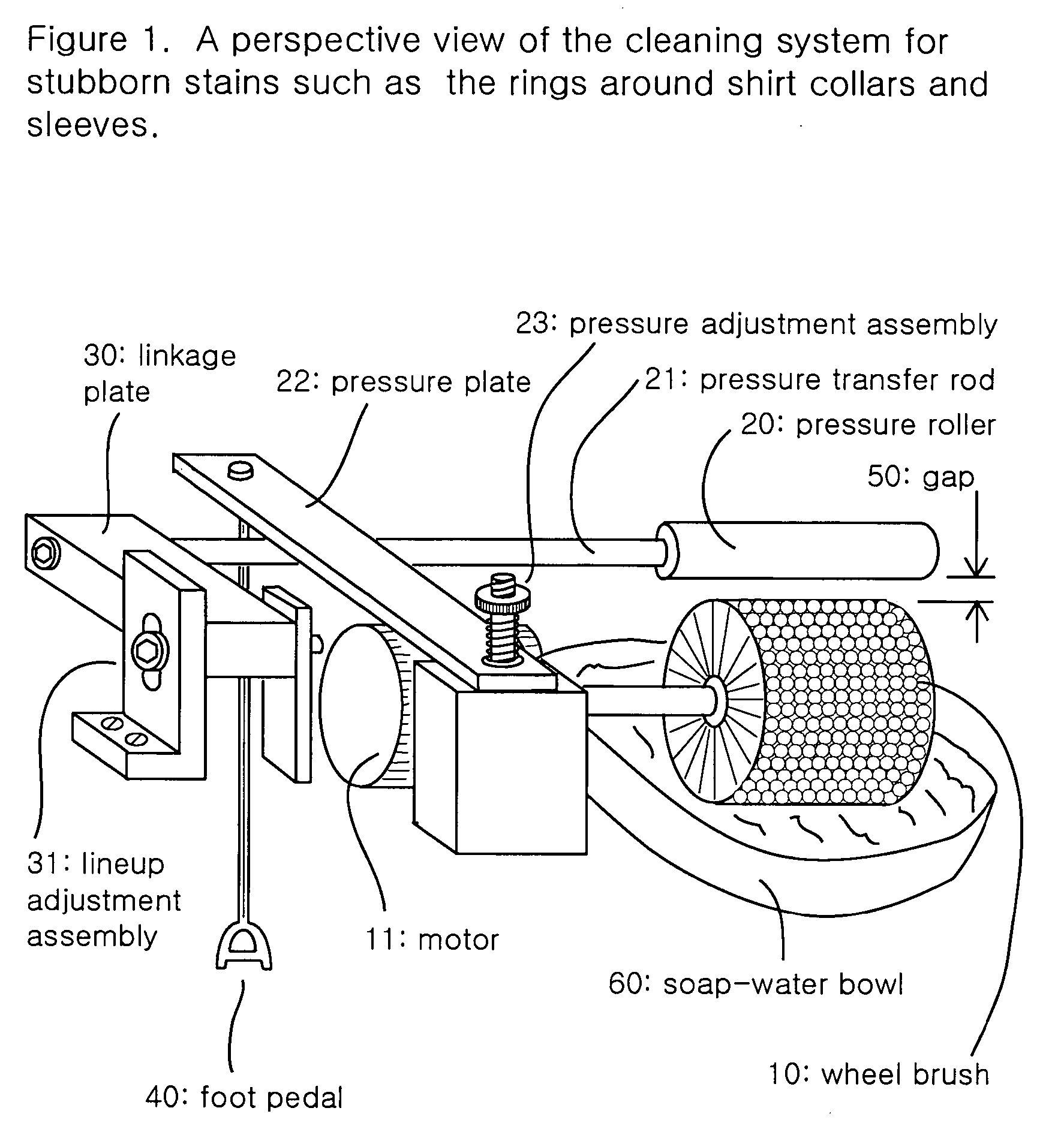 Cleaning system for shirt collar and sleeves