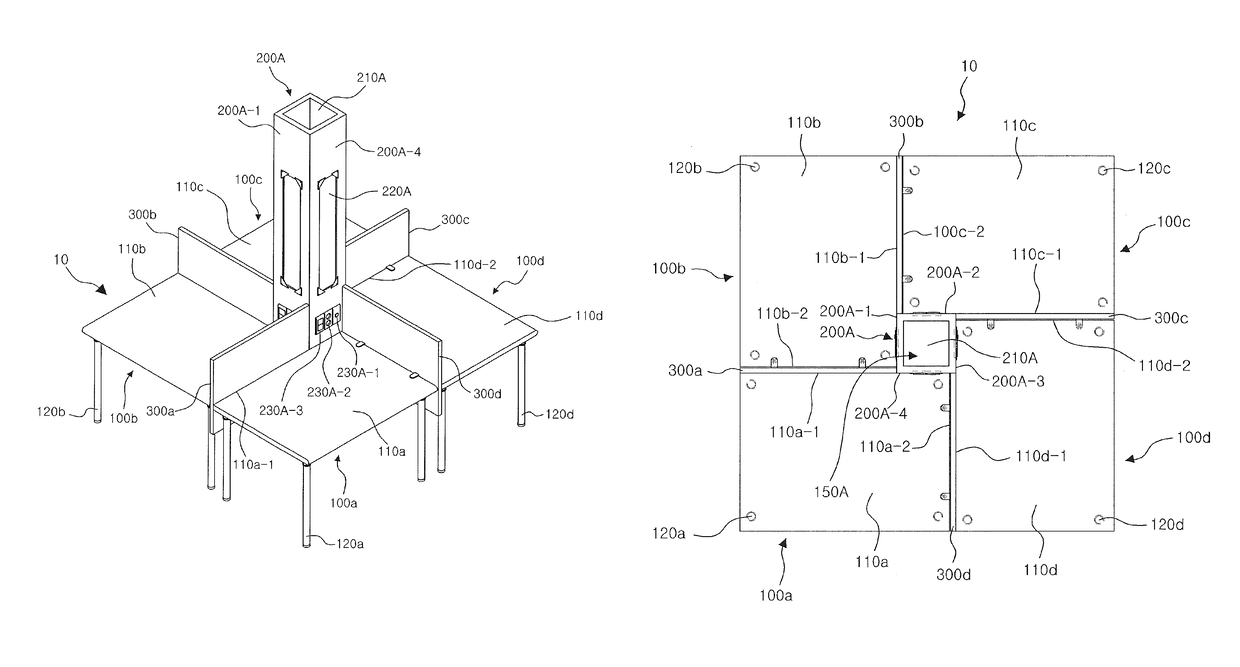 Furniture system and method for arranging the same