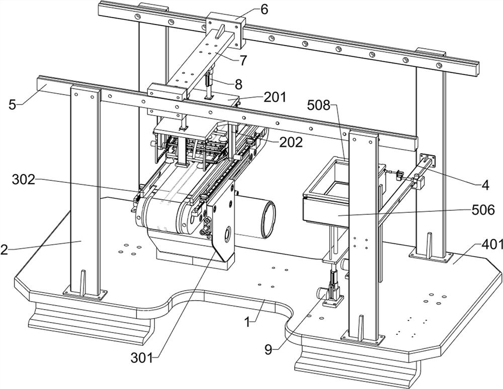 Computer covering type protective film positioning and pasting device