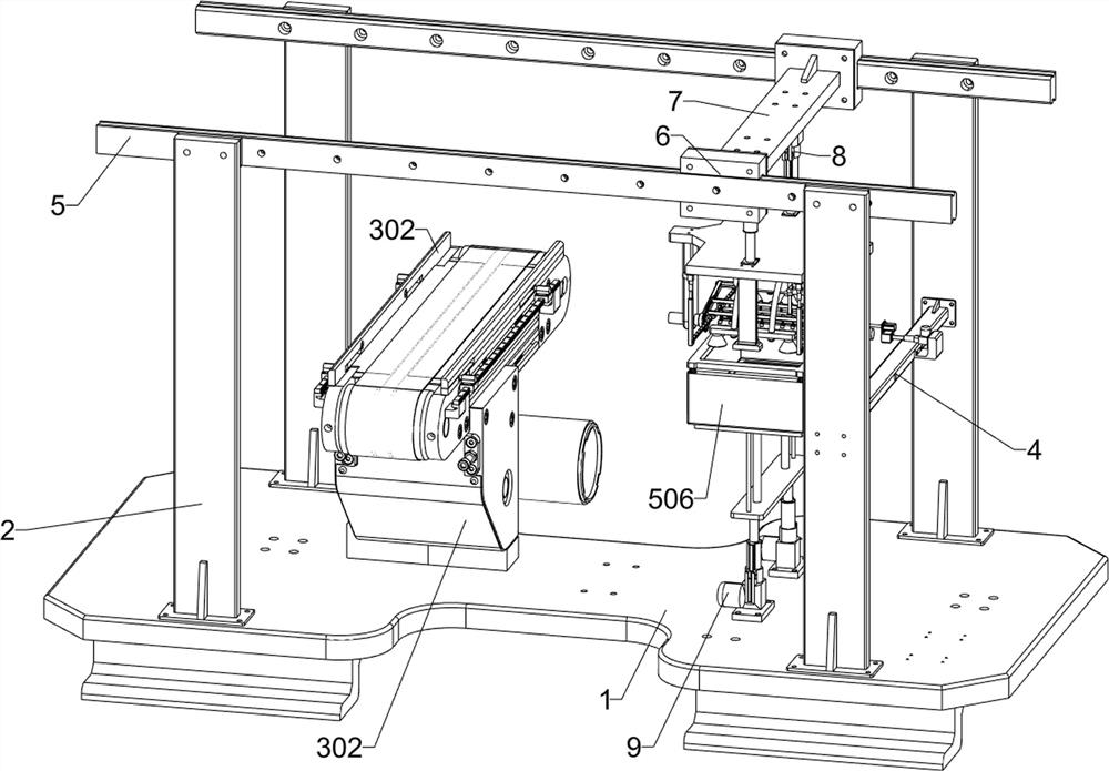 Computer covering type protective film positioning and pasting device