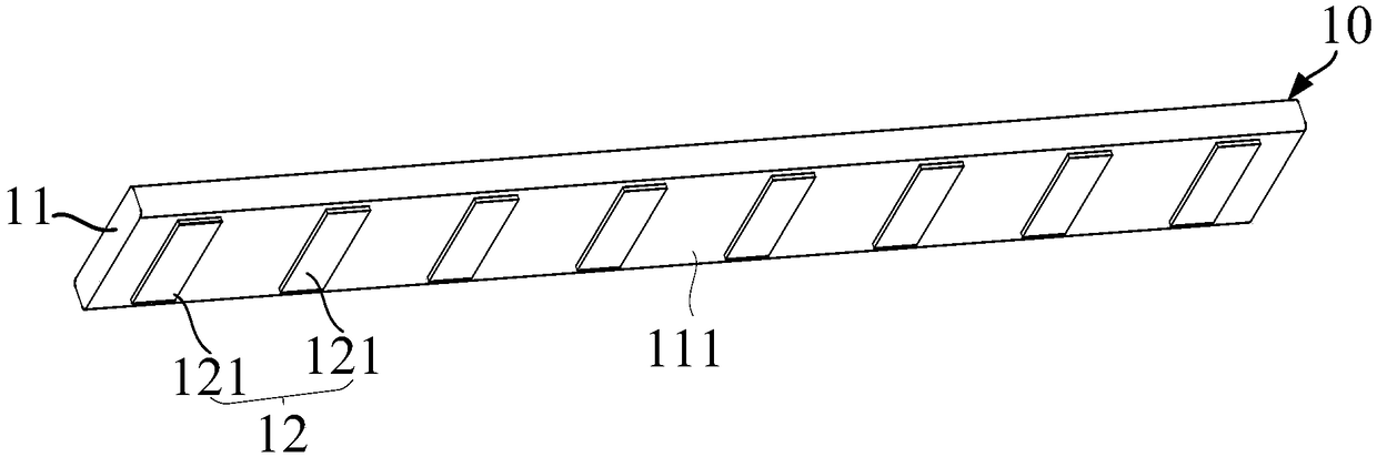 A frame sealing glue scraper and frame sealing glue coating equipment