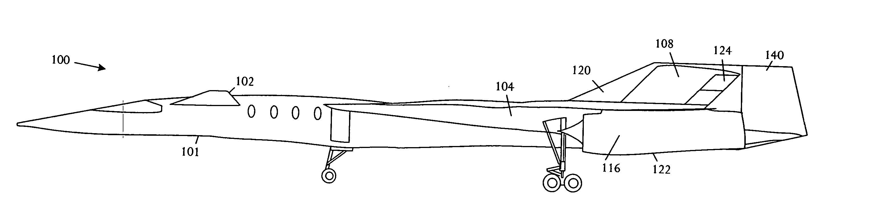 Canard position and dihedral for boom reduction and pitch/directional control