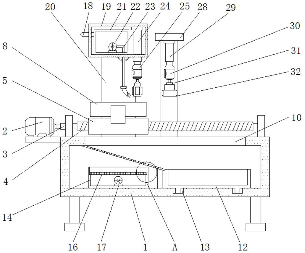 A cylinder honing machine with the function of cleaning the workpiece