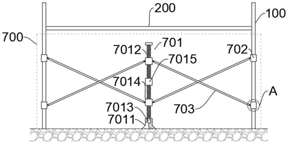 Fabricated scaffold