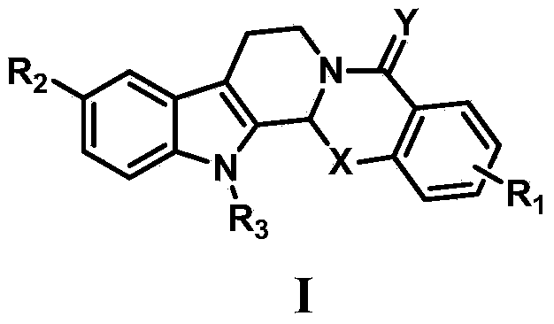 Oxa- or thio-evodiamine anti-tumor derivatives and preparation method thereof
