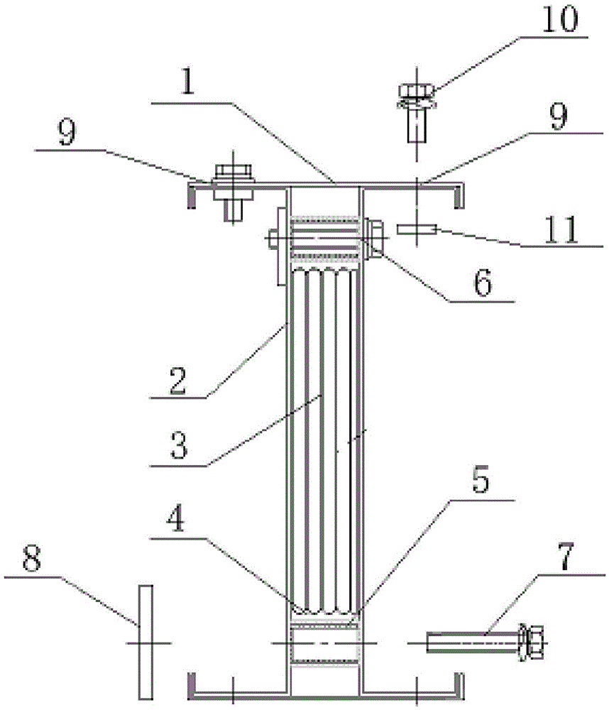 Compression-type compact busduct shell assembly