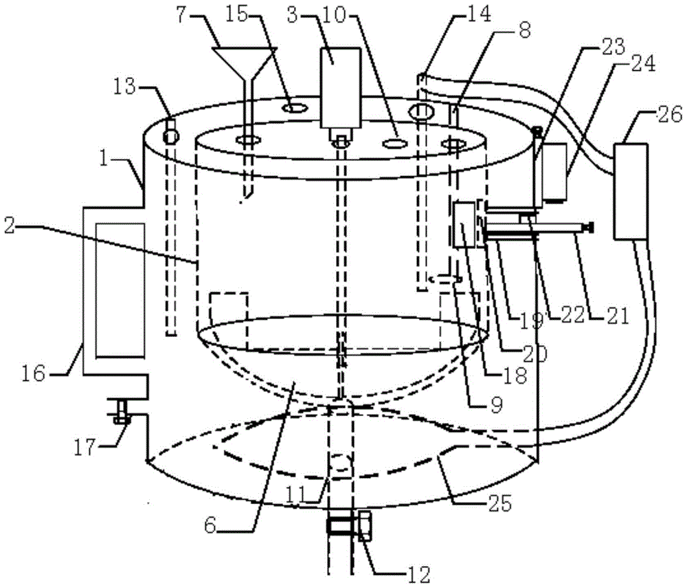 Mixing and gluing device with controllable temperature and integrated chromaticity detection