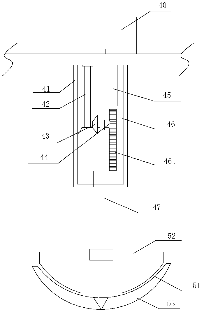 Paper pulp stirring device for papermaking