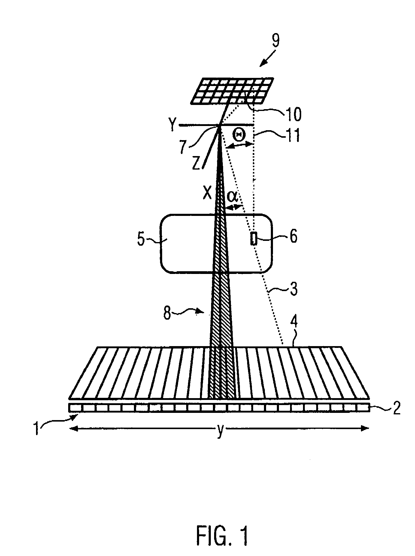Method of measuring the momentum transfer spectrum of elastically scattered X-ray quanta