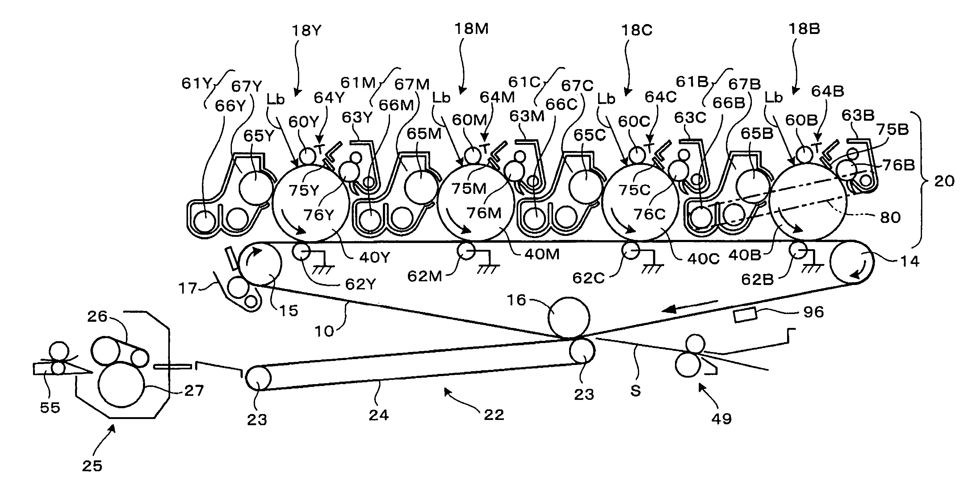 Position deviation detecting method and image forming device