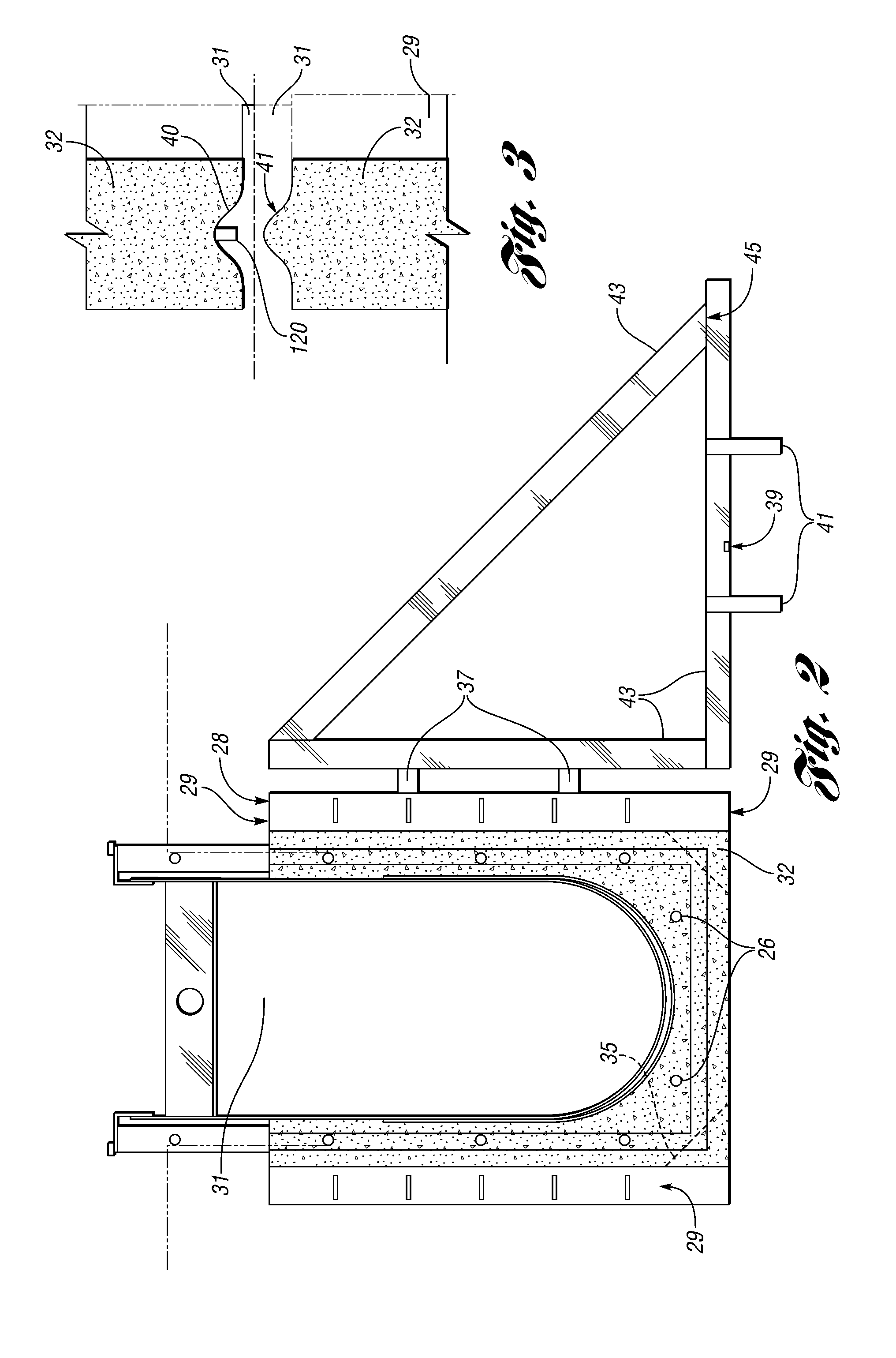 Precasting of fabricated flumes for machining coolant systems