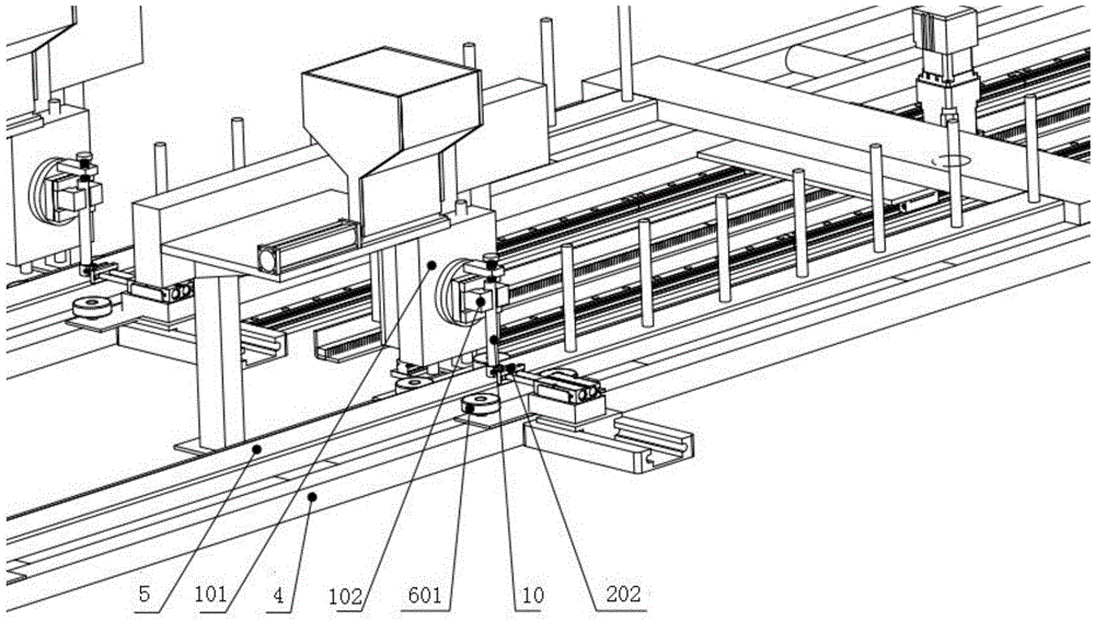 An automatic stud welding system for road and bridge expansion joint long sections and large-size round steel