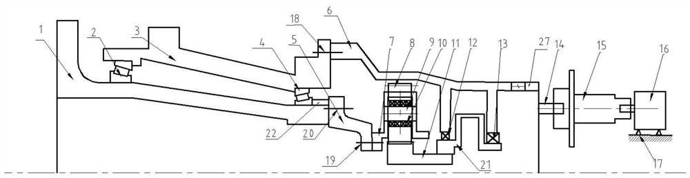 High-integration-level high-speed wind generating set