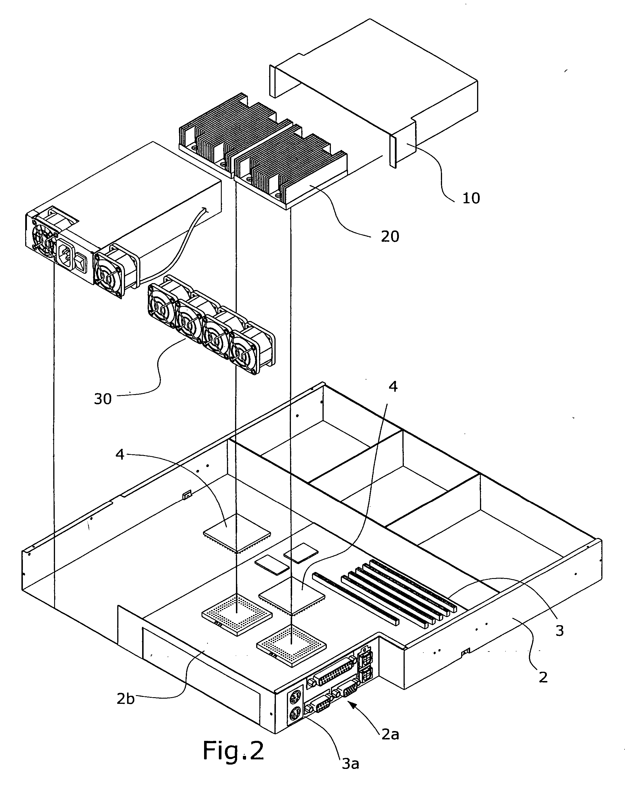 Side-suction heat dissipating structure for an industrial computer