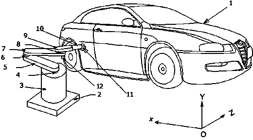 Automatic telescopic control system of charging plug