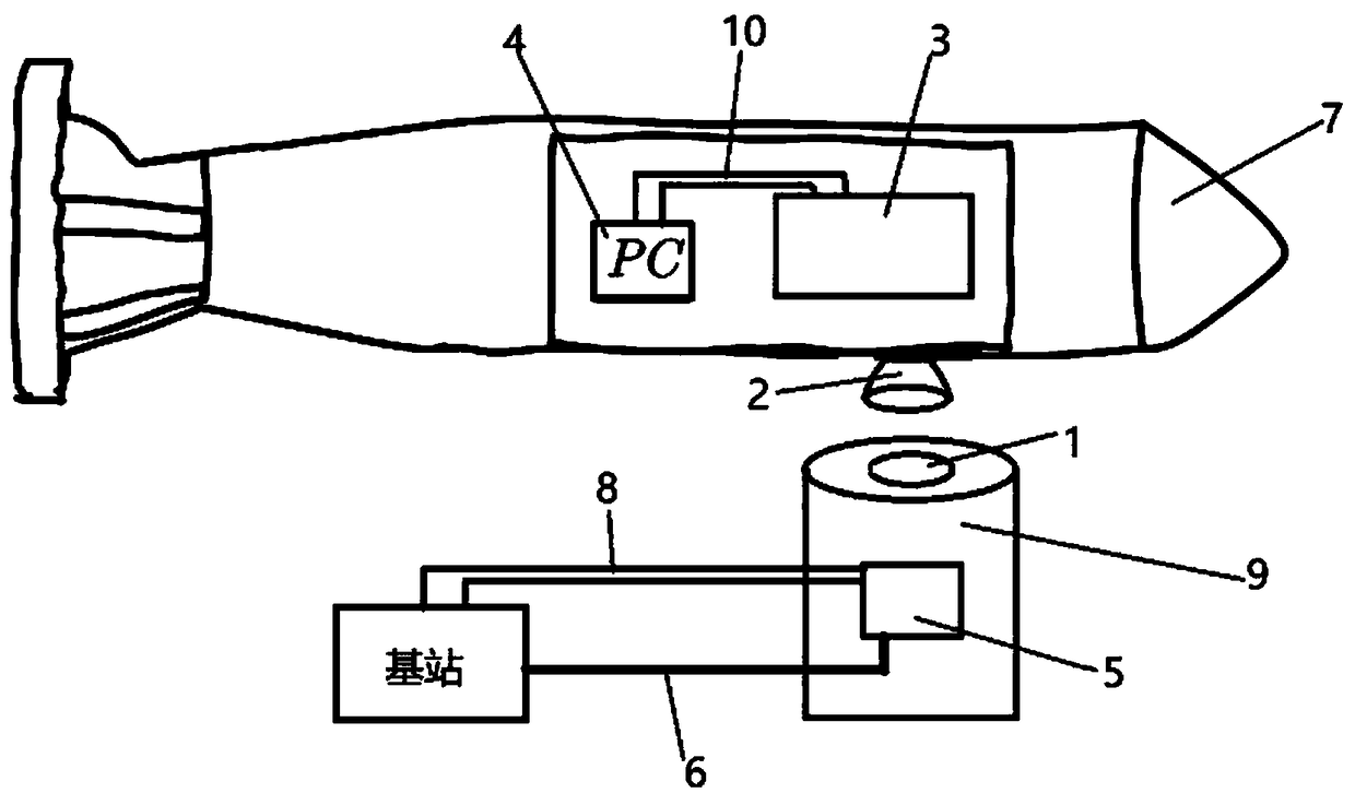 Coil coupling type underwater wireless electric energy transmitter