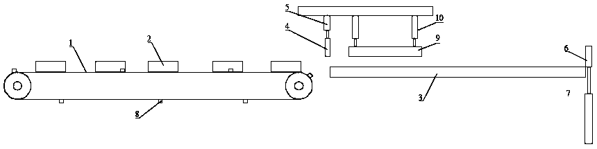 Machining device for stably shearing sections in fixed size