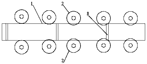 Machining device for stably shearing sections in fixed size