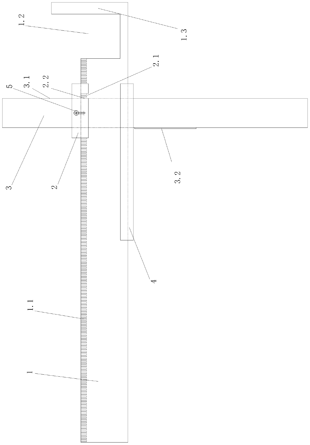 Broken bridge partition wall U-shaped clamp piece installing tool