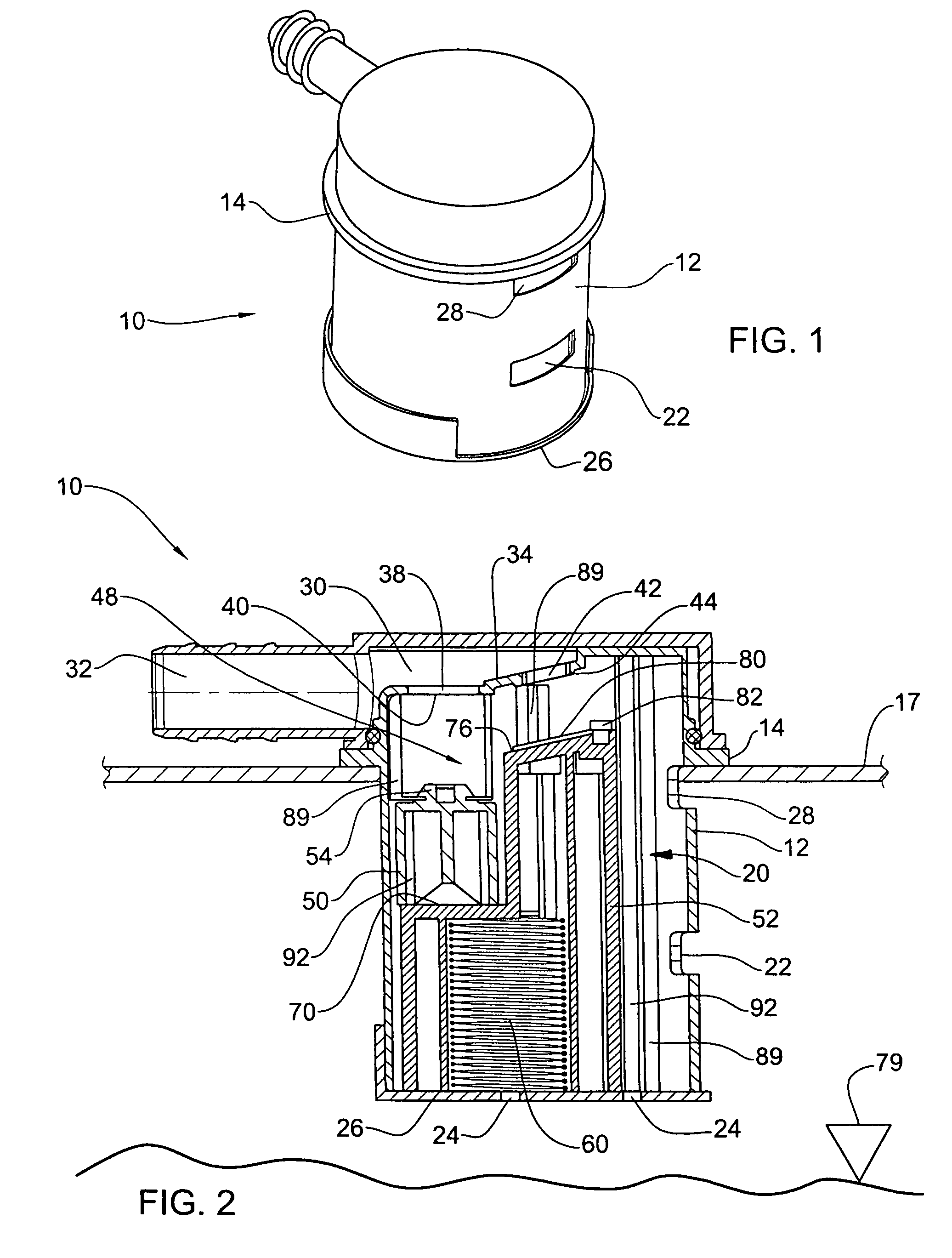 Dual function valve for fuel tank