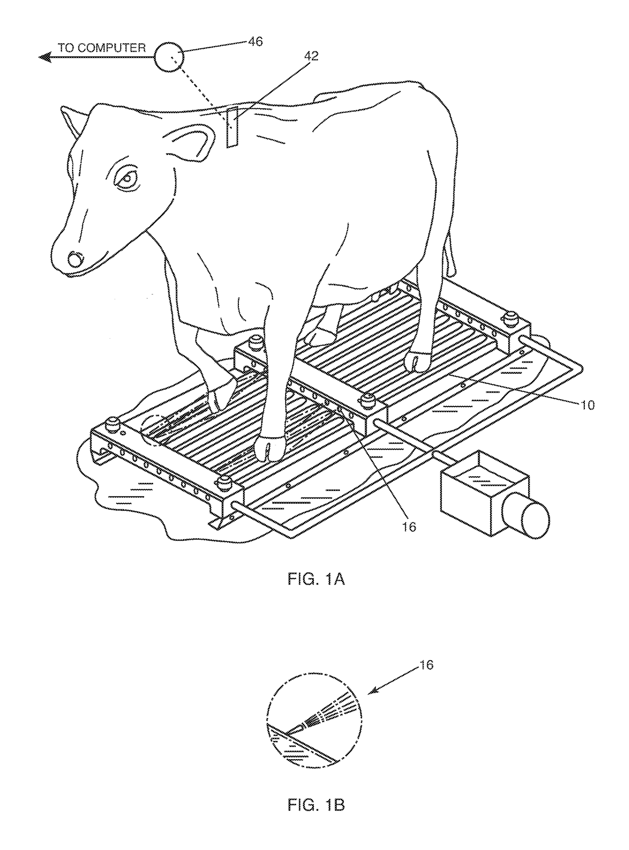 Overhead valve system for animal hoof treatment