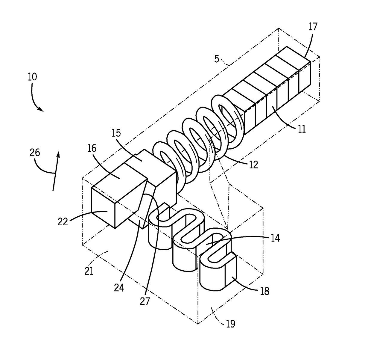 Power supply for providing electrical energy to a self-destruct fuze for submunitions contained in a projectile