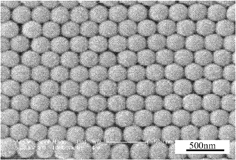 Preparation method for photonic crystal structure film electrode of dye solar cell