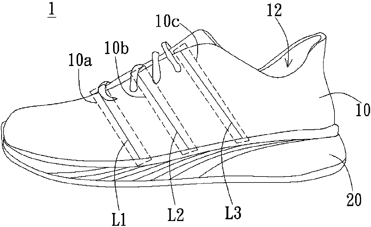 Shoe article and knitted part thereof