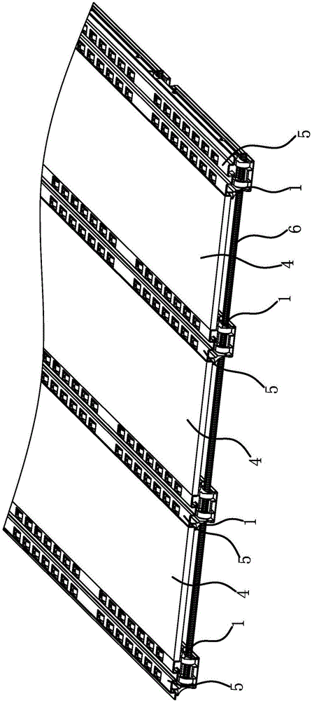 Conveying mechanism for goods in carriage