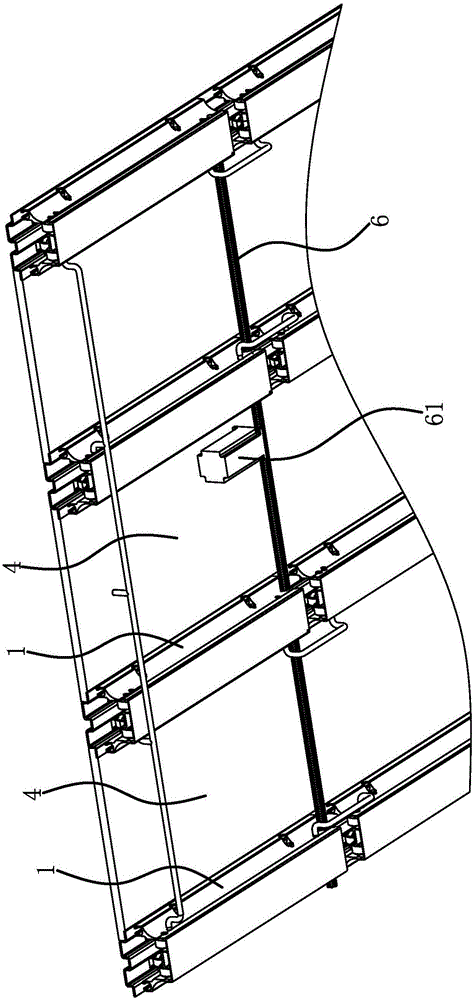 Conveying mechanism for goods in carriage